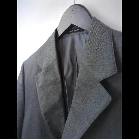 [SOLD] NWT J PRESS Sz US 38R Grey Wool Herringbone Blazer GUABELLO Super 130s - Picture 4 of 11